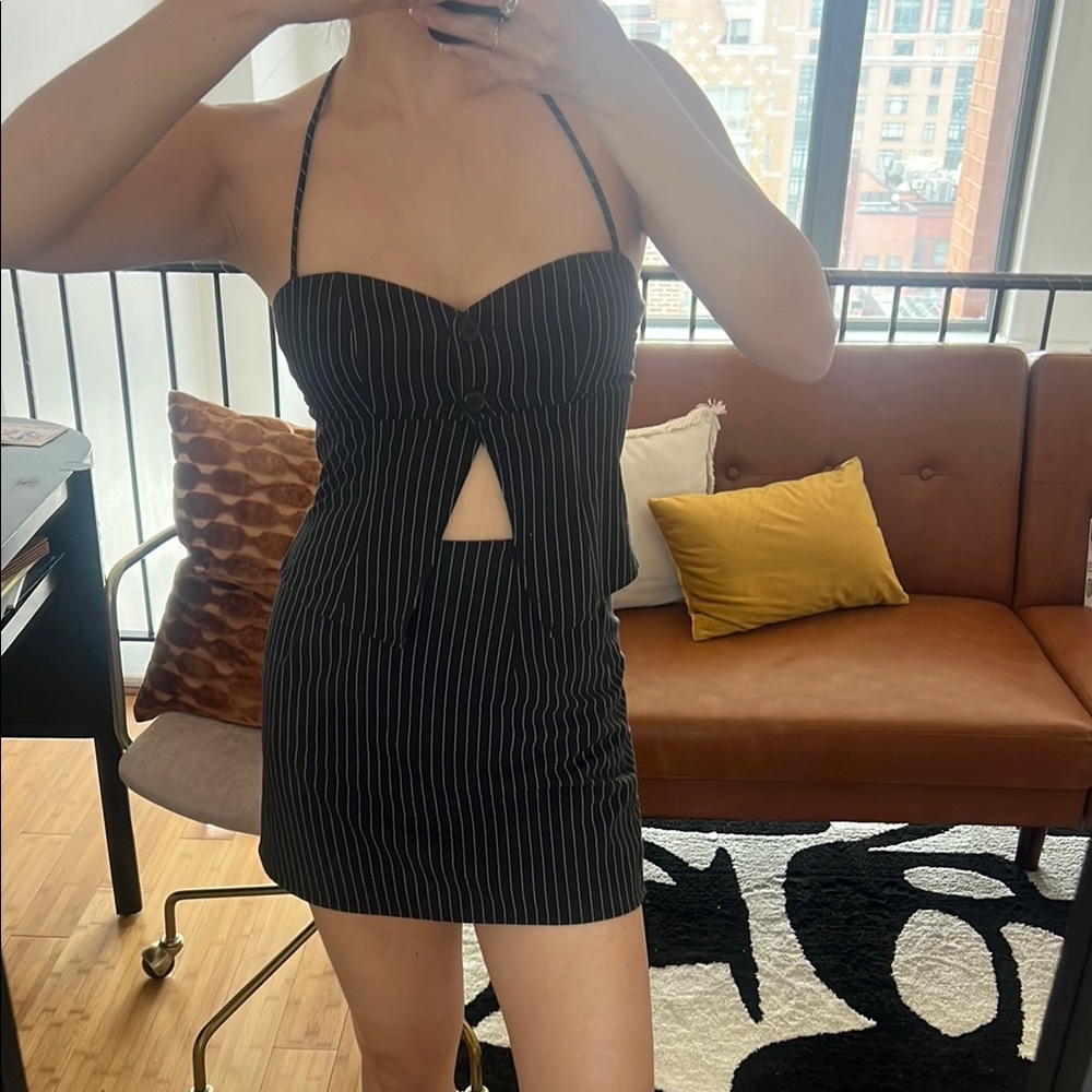Striped Halter Set